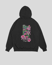 Cargar imagen en el visor de la galería, Hoodie negro Tokyo (UNISEX)