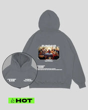 Cargar imagen en el visor de la galería, Hoodie gris piedra Ultima Cena (UNISEX)