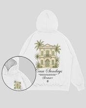 Cargar imagen en el visor de la galería, Hoodie Blanco Casa Sundays (UNISEX)
