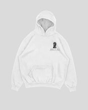 Cargar imagen en el visor de la galería, Hoodie blanco ajedrez (UNISEX)
