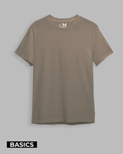 Cargar imagen en el visor de la galería, Camiseta básica Semi-oversize Café claro (UNISEX)