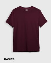 Cargar imagen en el visor de la galería, Camiseta básica Semi-oversize Vino (UNISEX)