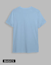 Cargar imagen en el visor de la galería, Camiseta básica Semi-oversize Celeste (UNISEX)