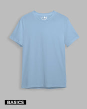 Cargar imagen en el visor de la galería, Camiseta básica Semi-oversize Celeste (UNISEX)