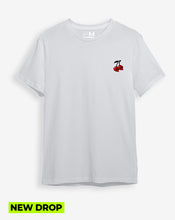 Cargar imagen en el visor de la galería, Camiseta blanca cereza (UNISEX)