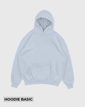 Cargar imagen en el visor de la galería, Hoodie basic Celeste Agua (UNISEX)