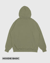 Cargar imagen en el visor de la galería, Hoodie basic Verde Oliva (UNISEX)