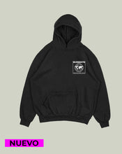 Cargar imagen en el visor de la galería, Hoodie Negro Continente (UNISEX)