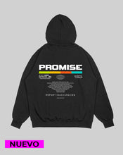 Cargar imagen en el visor de la galería, Hoodie Negro Promise (UNISEX)