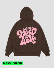Cargar imagen en el visor de la galería, Hoodie Cafè need love (UNISEX)