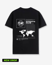 Cargar imagen en el visor de la galería, Camiseta Negra Continente (UNISEX)