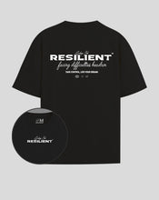 Cargar imagen en el visor de la galería, Camiseta negra Resilient (UNISEX)
