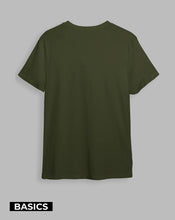 Cargar imagen en el visor de la galería, Camiseta básica Semi-oversize Verde militar (UNISEX)