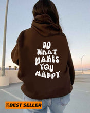 Cargar imagen en el visor de la galería, Sudadera café You Happy