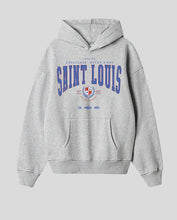 Cargar imagen en el visor de la galería, Hoodie Gris Saint Louis  (UNISEX)
