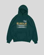 Cargar imagen en el visor de la galería, Hoodie verde botella Survive (UNISEX)
