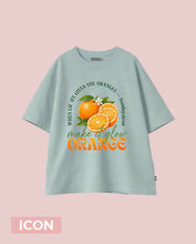 Cargar imagen en el visor de la galería, Camiseta icon verde surf orange
