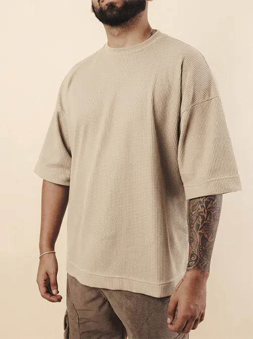 Oversize Santorini Waffle Beige