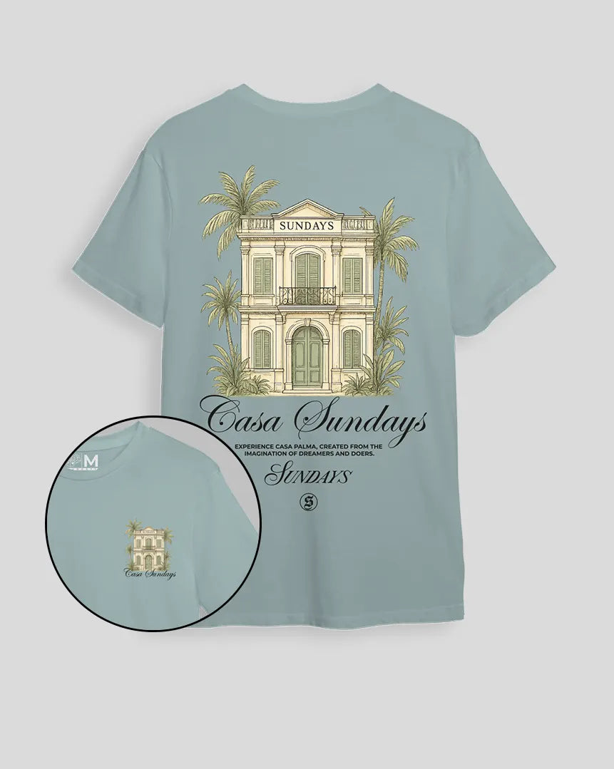 Camiseta verde surf Casa Sundays (UNISEX) (Copia)