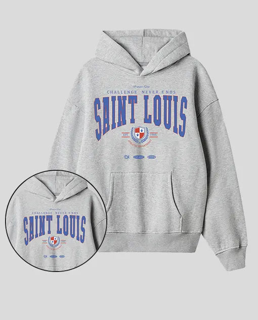 Hoodie Gris Saint Louis  (UNISEX)