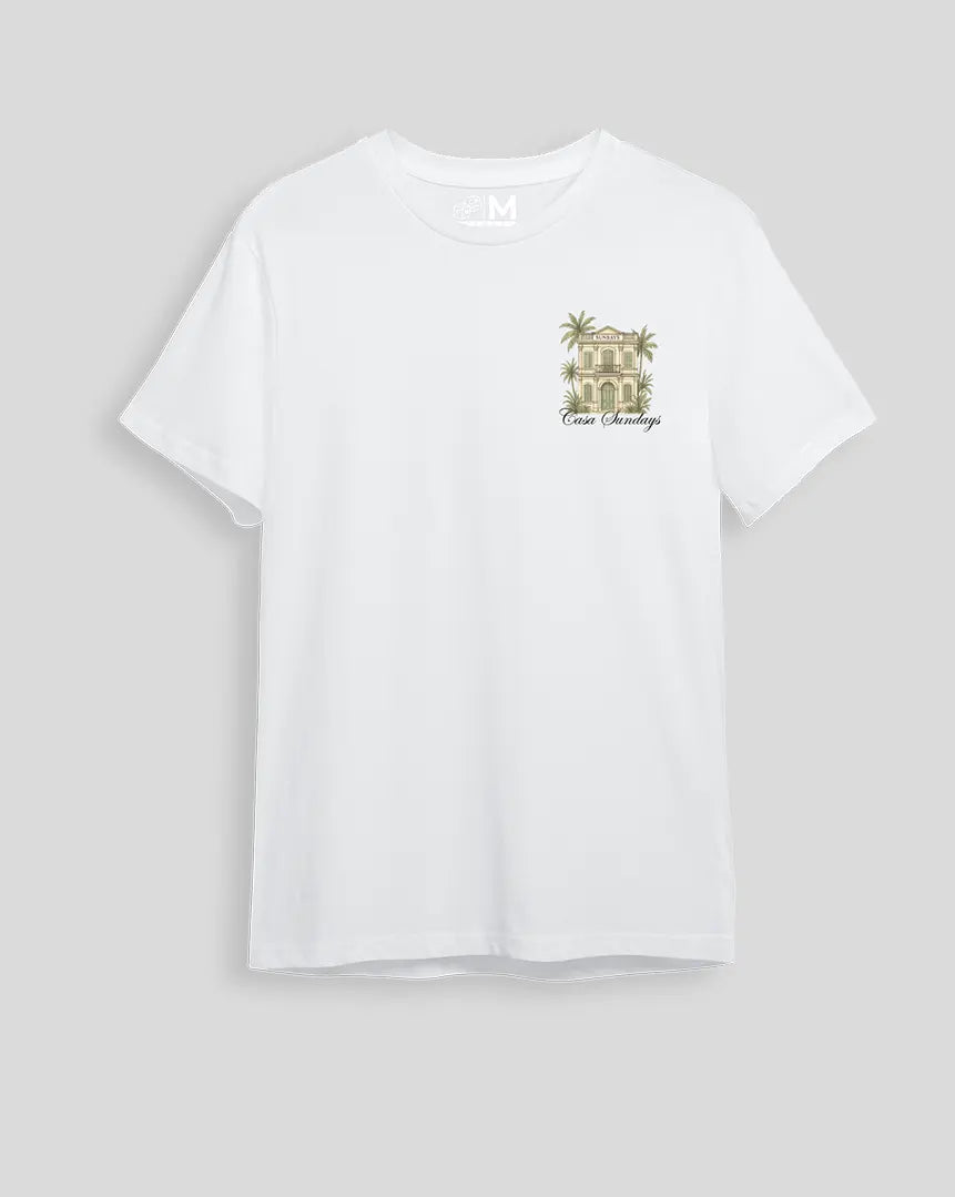 Camiseta blanca Casa Sundays (UNISEX)