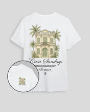 Cargar imagen en el visor de la galería, Camiseta blanca Casa Sundays (UNISEX)
