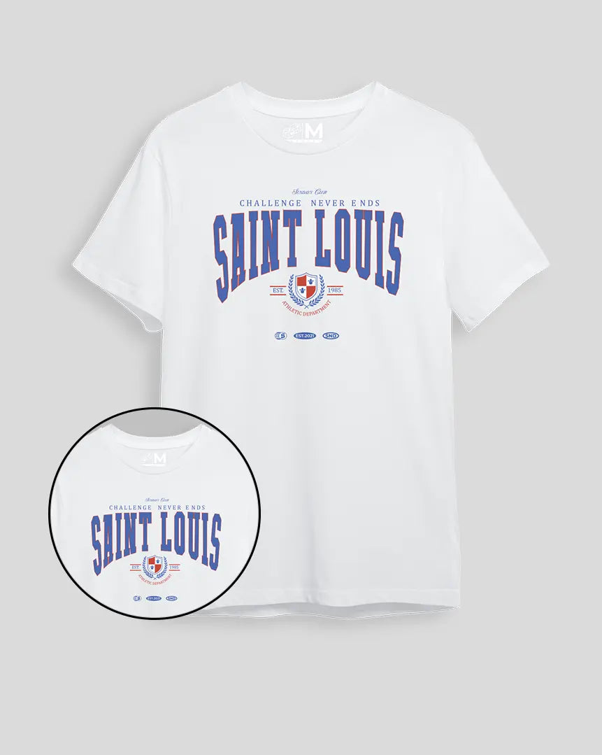 Camiseta blanca Saint Louis (UNISEX)