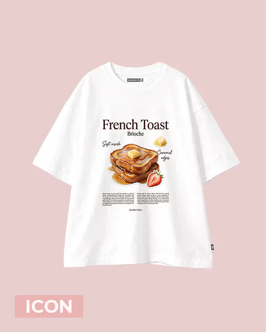 Camiseta icon blanco french toast