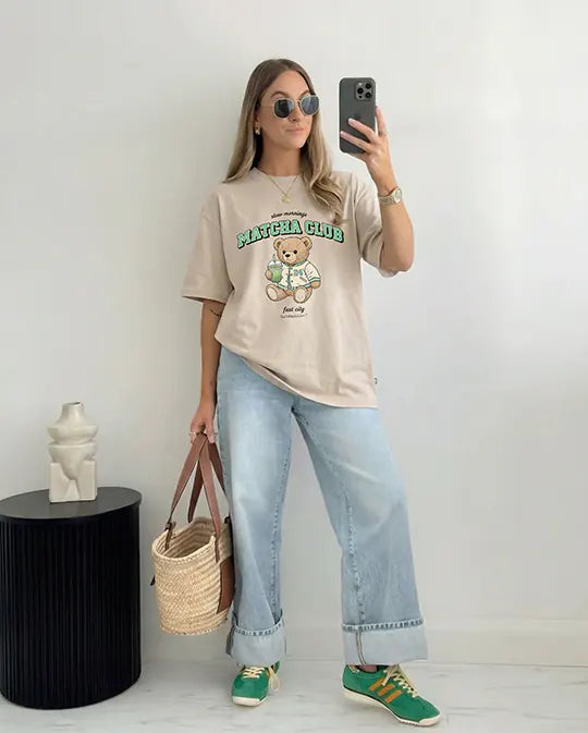 Camiseta icon beige matcha club