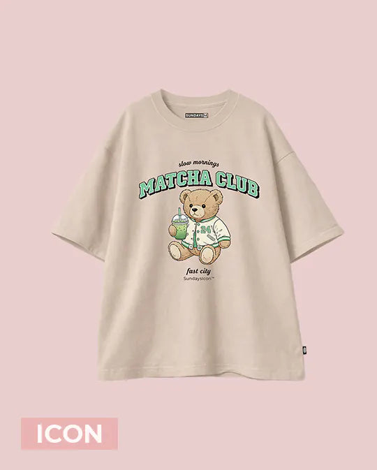 Camiseta icon beige matcha club