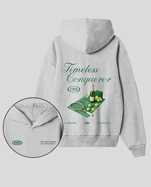 Hoodie Gris Tennis (UNISEX)