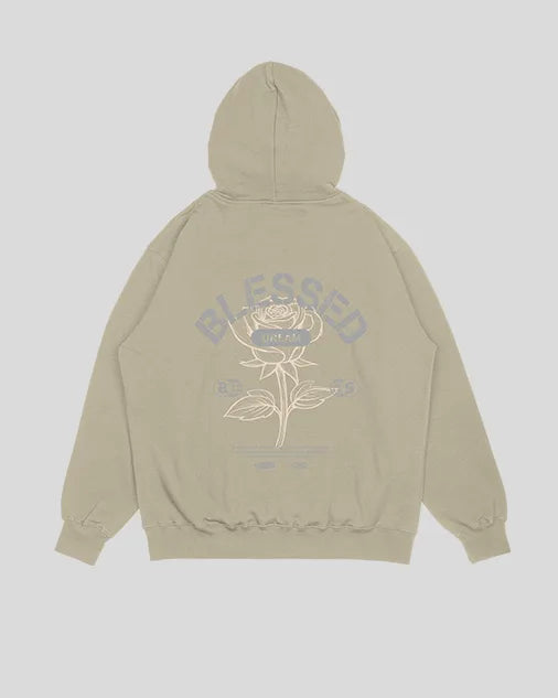Hoodie beige Blessed (UNISEX)