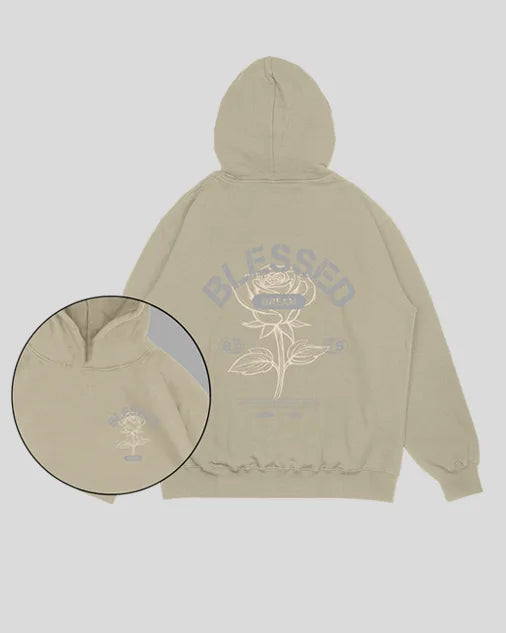 Hoodie beige Blessed (UNISEX)