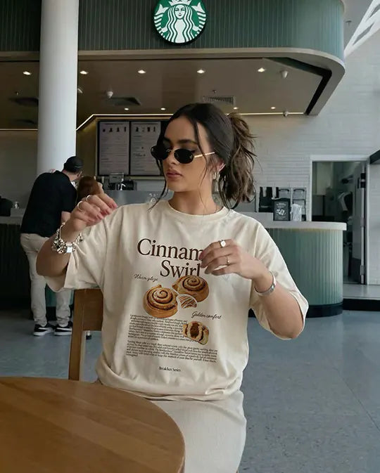 camiseta icon hueso cinnamon swirl