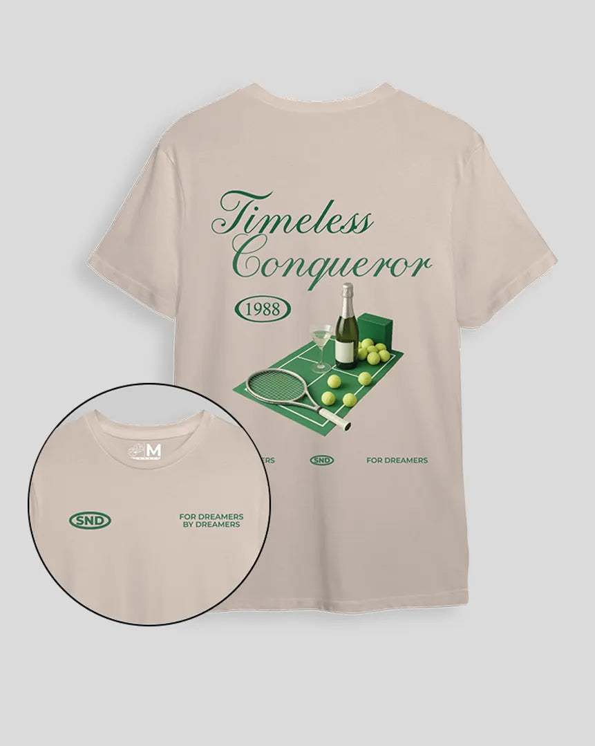 Camiseta beige Tennis (UNISEX)