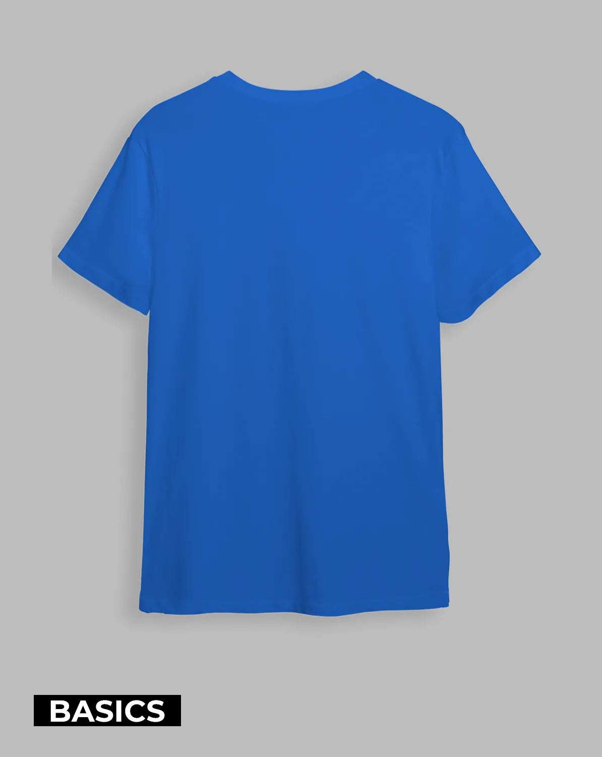 Camiseta básica Semi-oversize Azul (UNISEX)