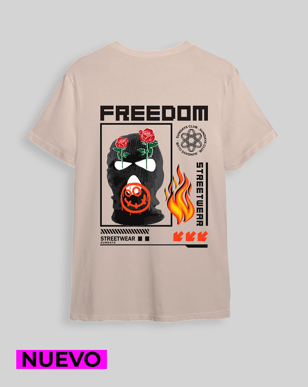 Camiseta Beige Freedom (UNISEX)