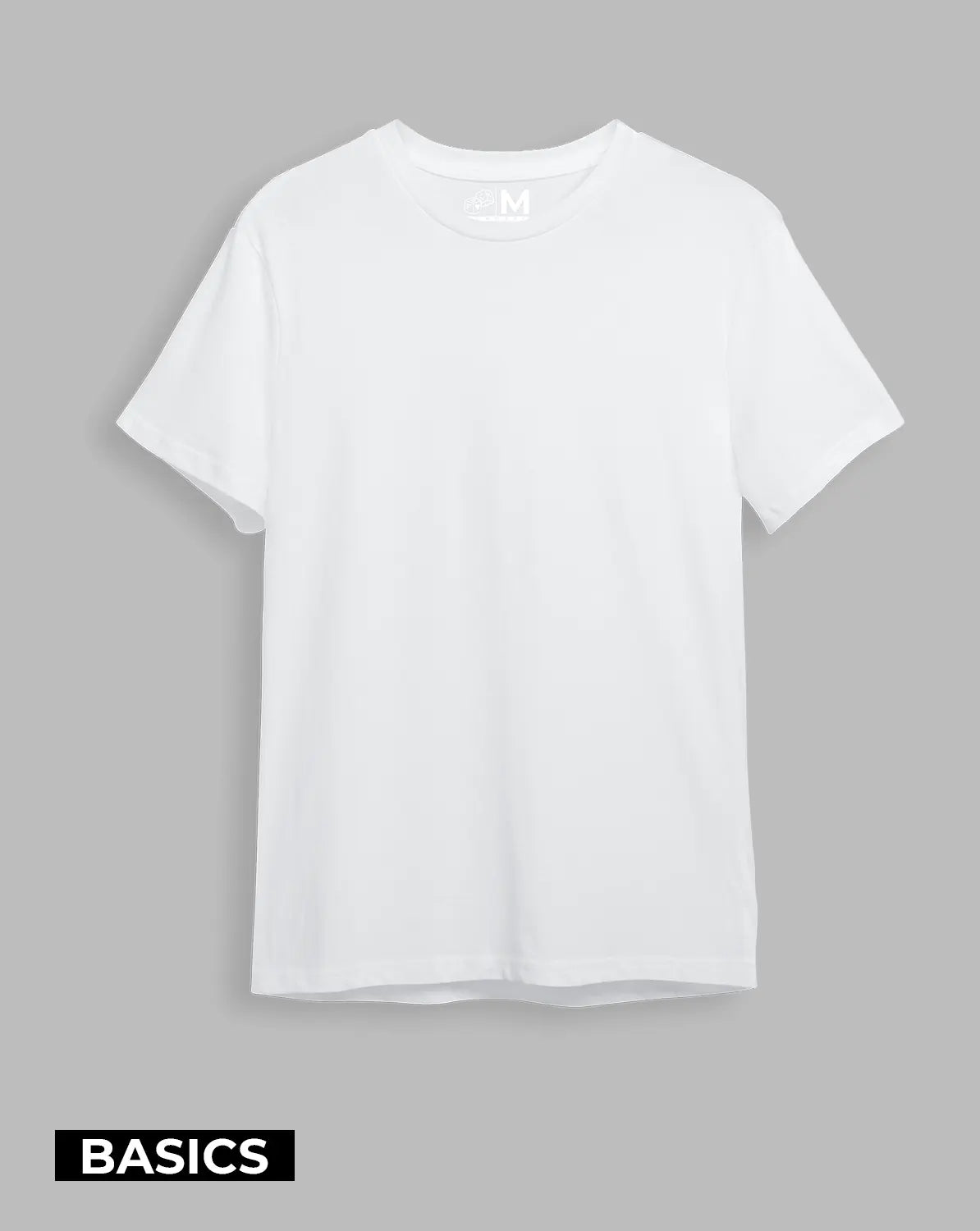 Camiseta básica Semi-oversize Blanco (UNISEX)