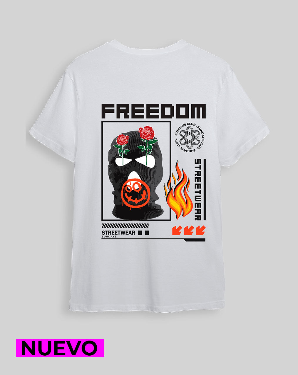 Camiseta Blanca Freedom (UNISEX)