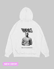 Cargar imagen en el visor de la galería, Hoodie Blanco Tupac (UNISEX)
