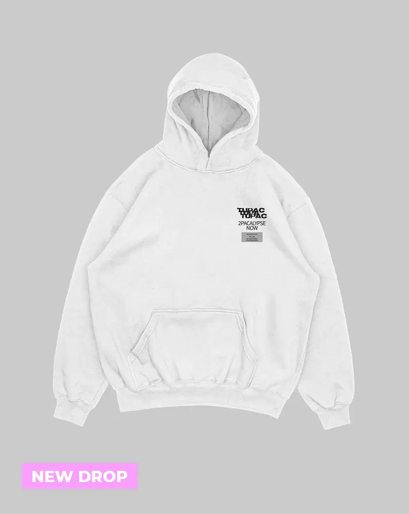 Hoodie Blanco Tupac (UNISEX)