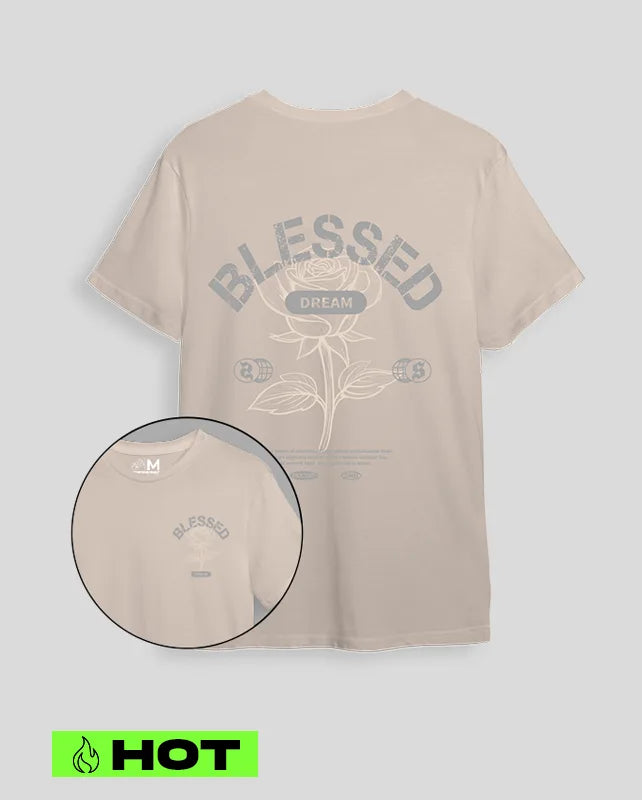 Camiseta beige Blessed (UNISEX)