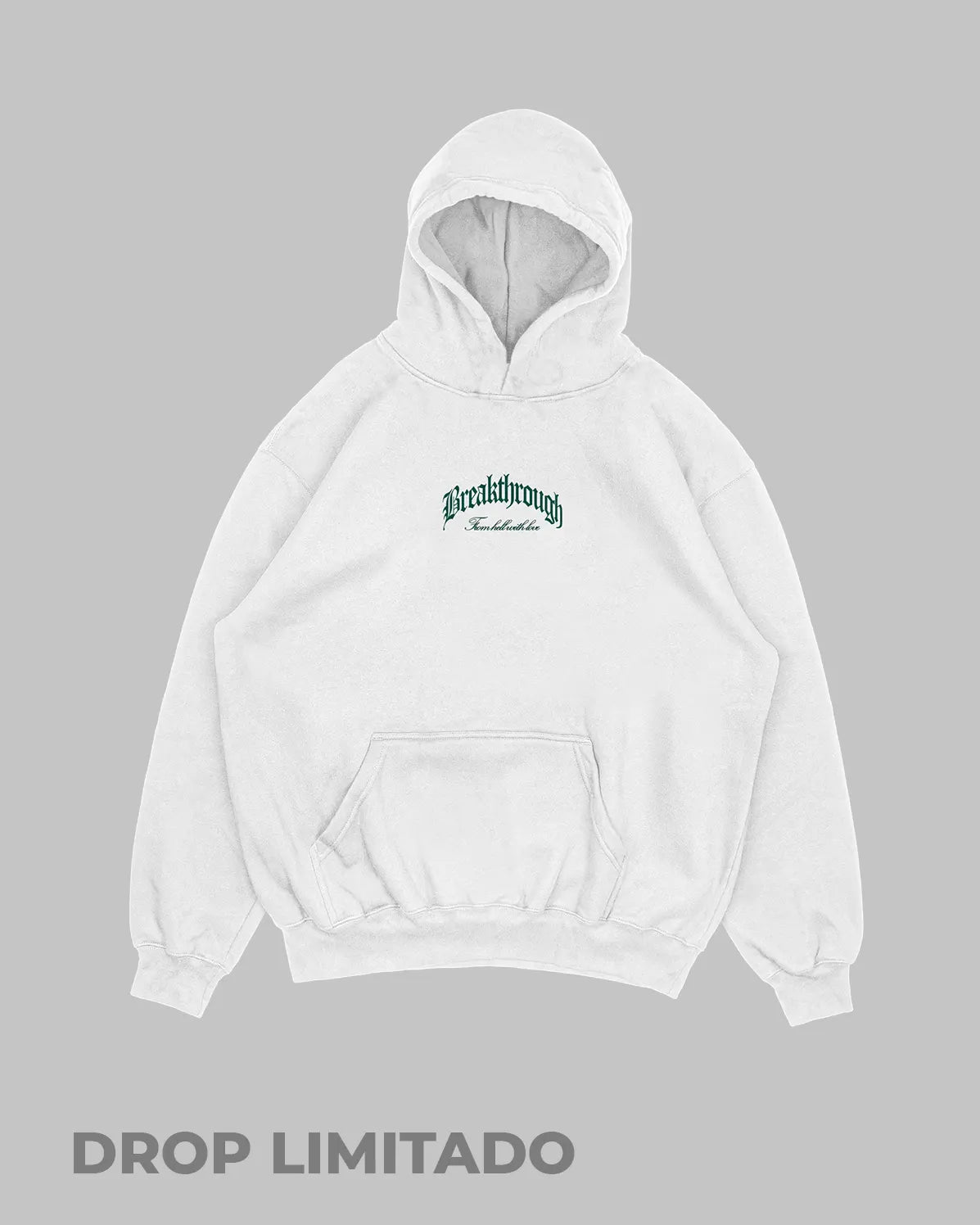 Hoodie blanco Break (UNISEX)