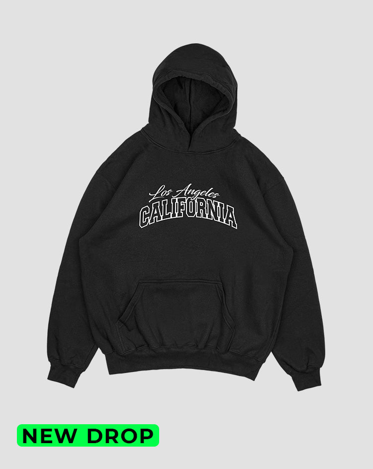 Hoodie Negro California (UNISEX)