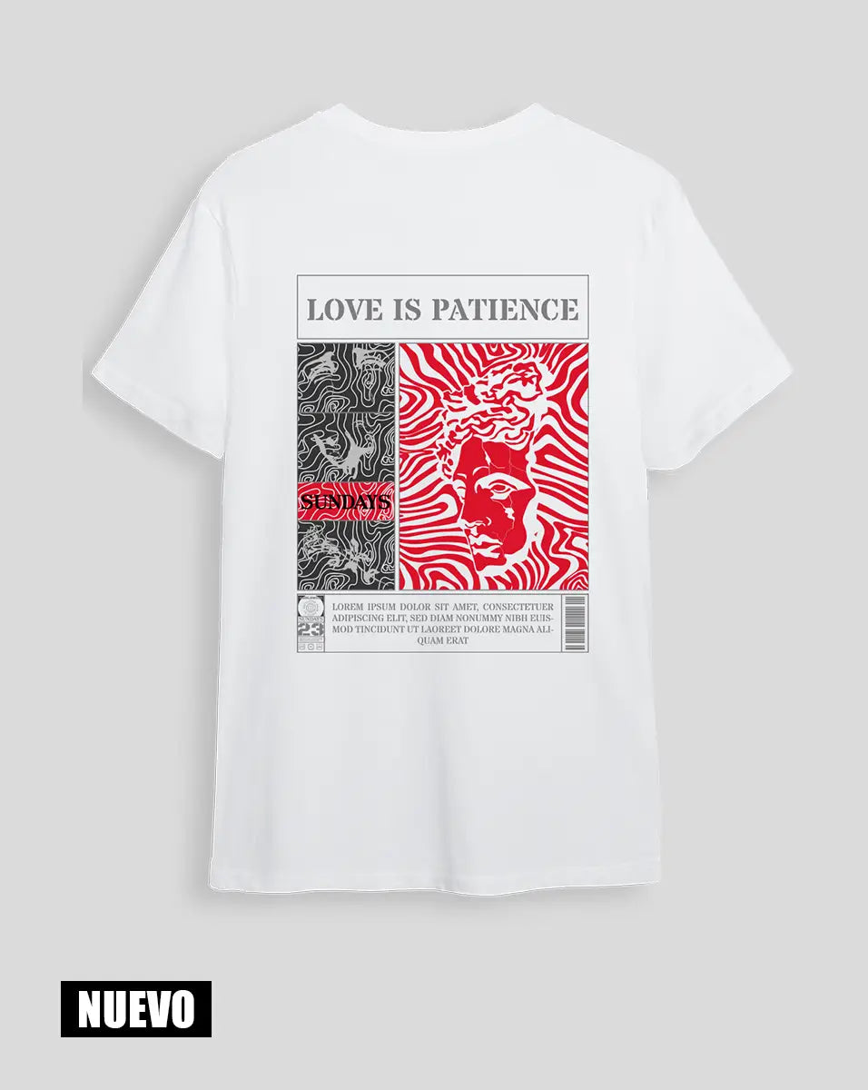 Camiseta Blanca Patience (UNISEX)