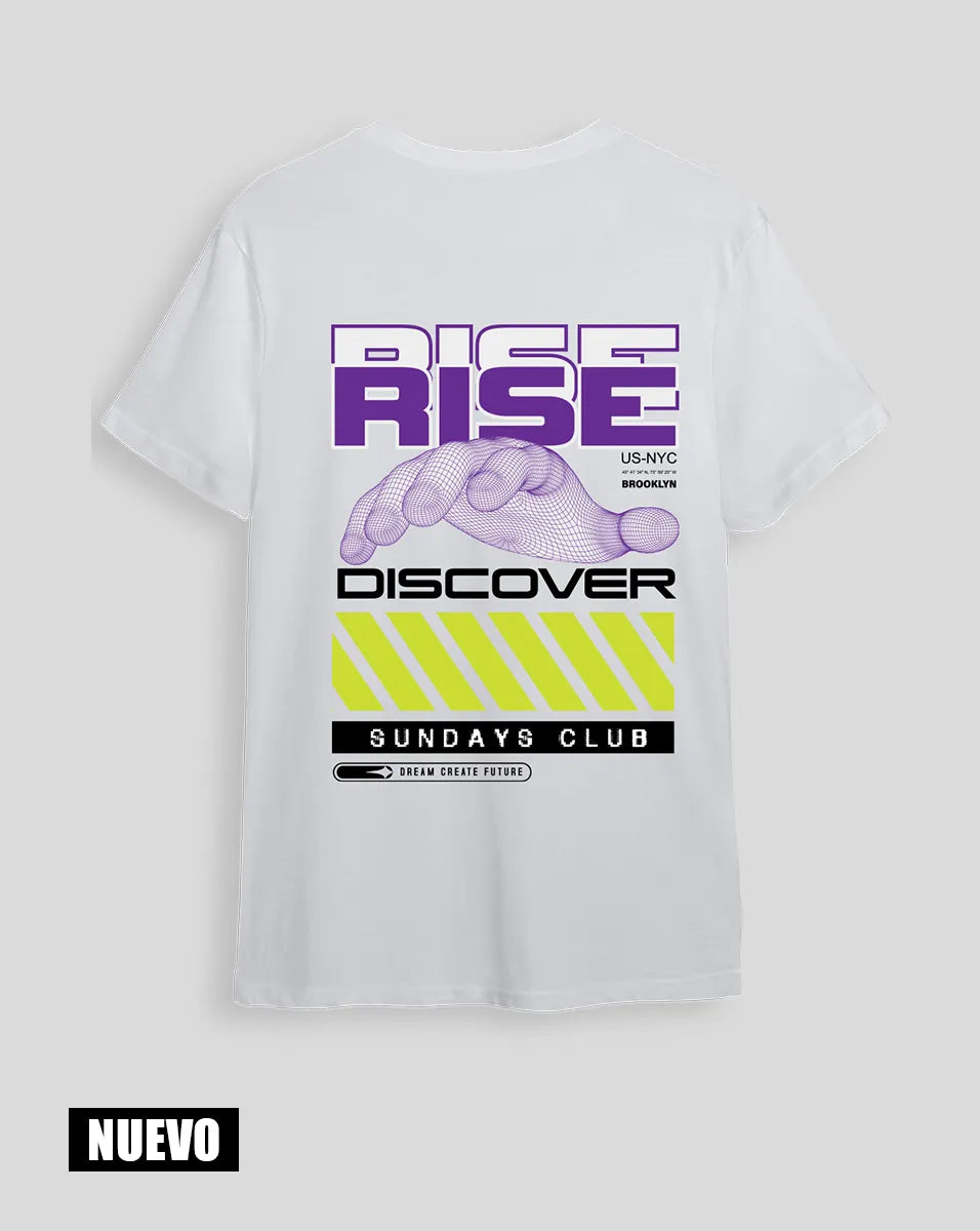 Camiseta Blanca Rise (UNISEX)