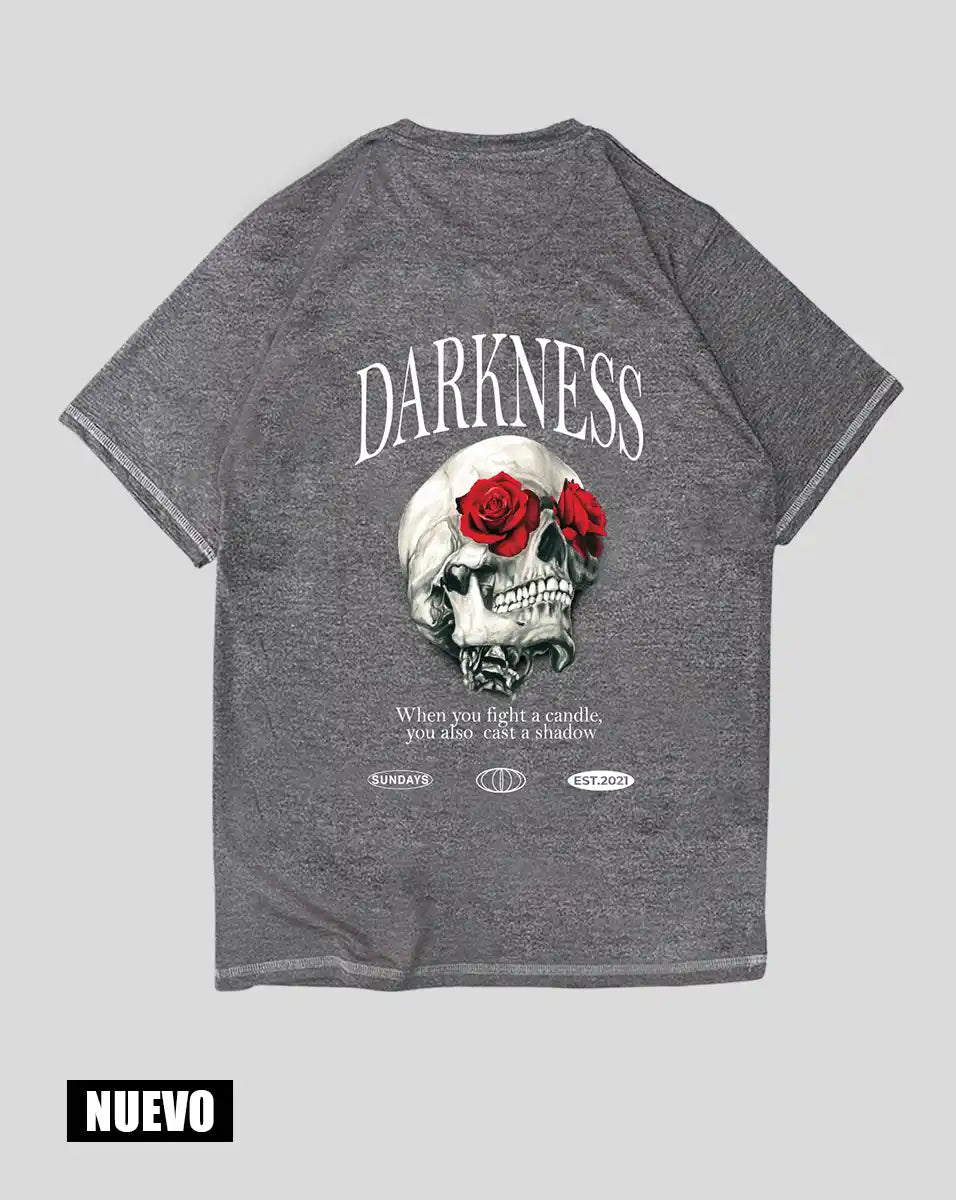 Camiseta Gris Oscuro Darkness (UNISEX)