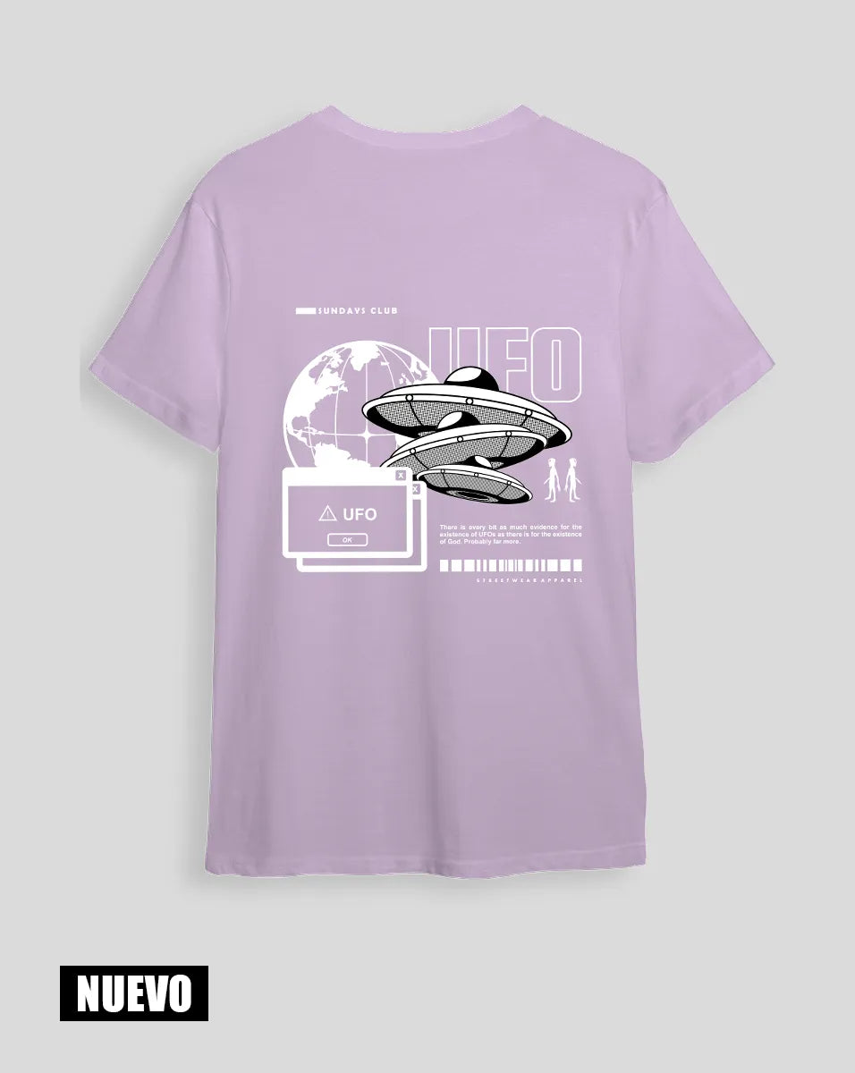 Camiseta Lila UFO (UNISEX)