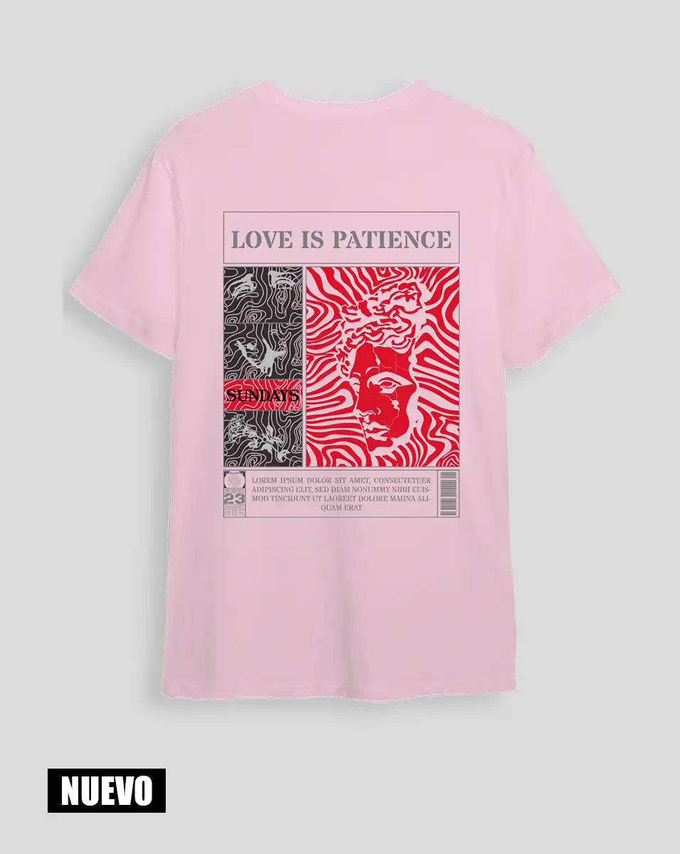 Camiseta Rosa Patience (UNISEX)