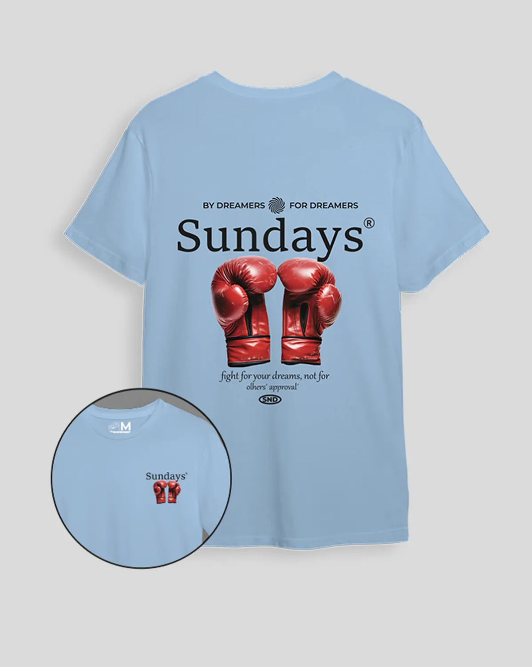 Camiseta celeste Box (UNISEX)